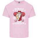 Single and Ready to Jingle Christmas Funny Mens Cotton T-Shirt Tee Top Light Pink