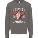 Single and Ready to Jingle Christmas Funny Mens Sweatshirt Jumper Charcoal