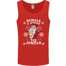 Single and Ready to Jingle Christmas Funny Mens Vest Tank Top Red