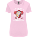 Single and Ready to Jingle Christmas Funny Womens Wider Cut T-Shirt Light Pink