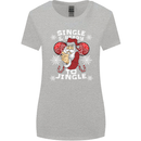 Single and Ready to Jingle Christmas Funny Womens Wider Cut T-Shirt Sports Grey