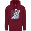 Sitting Smoking Weed Feeling High Cannabis Childrens Kids Hoodie Maroon