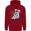 Sitting Smoking Weed Feeling High Cannabis Childrens Kids Hoodie Red