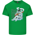 Sitting Smoking Weed Feeling High Cannabis Kids T-Shirt Childrens Irish Green