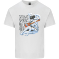 Sitting Smoking Weed Feeling High Cannabis Kids T-Shirt Childrens White