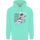 Sitting Smoking Weed Feeling High Cannabis Mens 80% Cotton Hoodie Peppermint