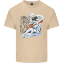 Sitting Smoking Weed Feeling High Cannabis Mens Cotton T-Shirt Tee Top Sand