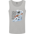 Sitting Smoking Weed Feeling High Cannabis Mens Vest Tank Top Sports Grey