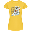 Sitting Smoking Weed Feeling High Cannabis Womens Petite Cut T-Shirt Yellow