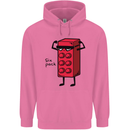 Six Pack Funny Gym Training Top Fat Obese Childrens Kids Hoodie Azalea