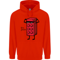 Six Pack Funny Gym Training Top Fat Obese Childrens Kids Hoodie Bright Red