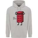 Six Pack Funny Gym Training Top Fat Obese Childrens Kids Hoodie Sports Grey