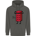 Six Pack Funny Gym Training Top Fat Obese Childrens Kids Hoodie Storm Grey