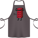 Six Pack Funny Gym Training Top Fat Obese Cotton Apron 100% Organic Dark Grey