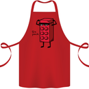 Six Pack Funny Gym Training Top Fat Obese Cotton Apron 100% Organic Red