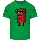 Six Pack Funny Gym Training Top Fat Obese Kids T-Shirt Childrens Irish Green