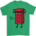Six Pack Funny Gym Training Top Fat Obese Mens T-Shirt Cotton Gildan Irish Green