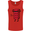 Six Pack Funny Gym Training Top Fat Obese Mens Vest Tank Top Red