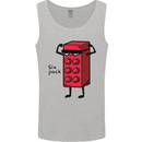 Six Pack Funny Gym Training Top Fat Obese Mens Vest Tank Top Sports Grey
