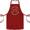 Skal The Vikings Alcohol Beer Nordic Odin Cotton Apron 100% Organic Maroon