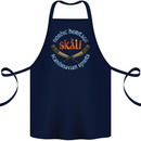 Skal The Vikings Alcohol Beer Nordic Odin Cotton Apron 100% Organic Navy Blue