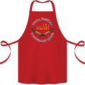 Skal The Vikings Alcohol Beer Nordic Odin Cotton Apron 100% Organic Red