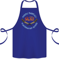 Skal The Vikings Alcohol Beer Nordic Odin Cotton Apron 100% Organic Royal Blue