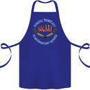 Skal The Vikings Alcohol Beer Nordic Odin Cotton Apron 100% Organic Royal Blue