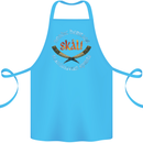 Skal The Vikings Alcohol Beer Nordic Odin Cotton Apron 100% Organic Turquoise