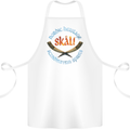Skal The Vikings Alcohol Beer Nordic Odin Cotton Apron 100% Organic White