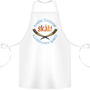Skal The Vikings Alcohol Beer Nordic Odin Cotton Apron 100% Organic White