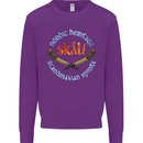 Skal The Vikings Alcohol Beer Nordic Odin Kids Sweatshirt Jumper Purple