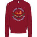 Skal The Vikings Alcohol Beer Nordic Odin Kids Sweatshirt Jumper Red