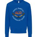 Skal The Vikings Alcohol Beer Nordic Odin Kids Sweatshirt Jumper Royal Blue