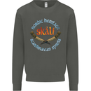 Skal The Vikings Alcohol Beer Nordic Odin Kids Sweatshirt Jumper Storm Grey