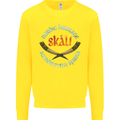Skal The Vikings Alcohol Beer Nordic Odin Kids Sweatshirt Jumper Yellow