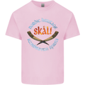 Skal The Vikings Alcohol Beer Nordic Odin Kids T-Shirt Childrens Light Pink