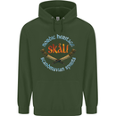 Skal The Vikings Alcohol Beer Nordic Odin Mens 80% Cotton Hoodie Forest Green