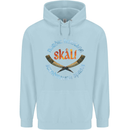 Skal The Vikings Alcohol Beer Nordic Odin Mens 80% Cotton Hoodie Light Blue