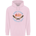 Skal The Vikings Alcohol Beer Nordic Odin Mens 80% Cotton Hoodie Light Pink
