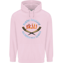 Skal The Vikings Alcohol Beer Nordic Odin Mens 80% Cotton Hoodie Light Pink