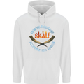 Skal The Vikings Alcohol Beer Nordic Odin Mens 80% Cotton Hoodie White