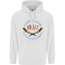 Skal The Vikings Alcohol Beer Nordic Odin Mens 80% Cotton Hoodie White