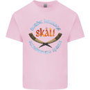 Skal The Vikings Alcohol Beer Nordic Odin Mens Cotton T-Shirt Tee Top Light Pink