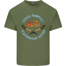 Skal The Vikings Alcohol Beer Nordic Odin Mens Cotton T-Shirt Tee Top Military Green