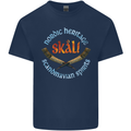 Skal The Vikings Alcohol Beer Nordic Odin Mens Cotton T-Shirt Tee Top Navy Blue
