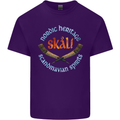 Skal The Vikings Alcohol Beer Nordic Odin Mens Cotton T-Shirt Tee Top Purple