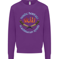 Skal The Vikings Alcohol Beer Nordic Odin Mens Sweatshirt Jumper Purple