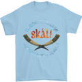 Skal The Vikings Alcohol Beer Nordic Odin Mens T-Shirt Cotton Gildan Light Blue