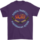 Skal The Vikings Alcohol Beer Nordic Odin Mens T-Shirt Cotton Gildan Purple